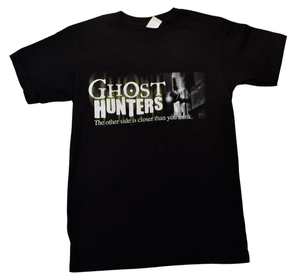 

Ghost Hunters Mens The Other Side Is Closer Than You Think Black Shirt New S S