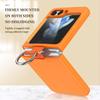 Samsung ZFlip7 Webbing Finger Ring Case: Solid Color, Frosted, Anti-Fall Protective Cover for ZFlip3/5/6