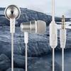 Bass Wired In-Ear Sports Headphones with Mic HIFI HD-compatible Sound High Frequency Braided Wired 3.5mm Headphones