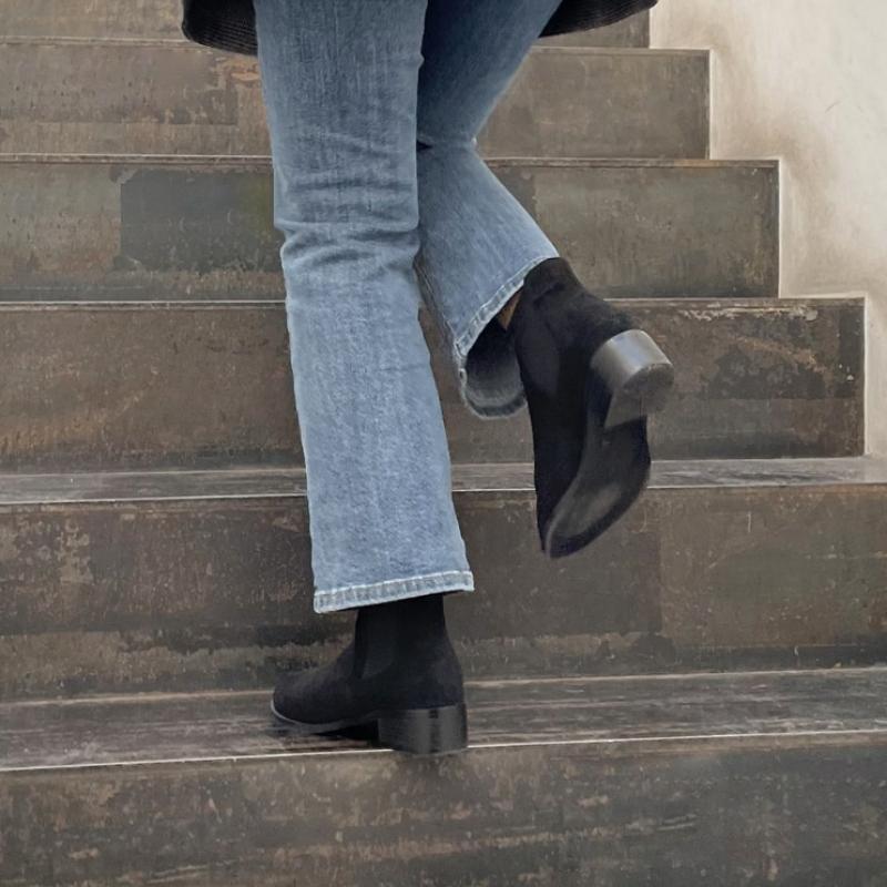 Gomvely Women Danish Basic Chelsea Boots 4cm