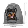 Rottweiler Dog Bonnet Hat Knitted Hats Unisex Women Fashion Unisex Pet Animal Winter Warm Skullies Beanies Caps