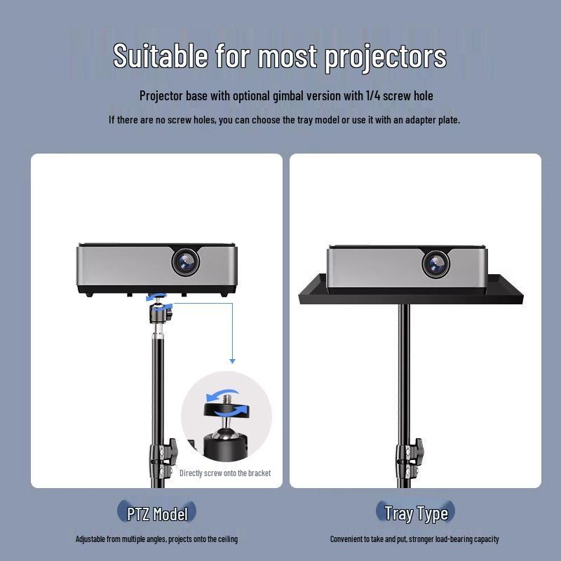 Adjustable Desktop Stand for Xiaomi XGIMI Multi-functional Projector 1.2m Carbon Steel Tray (Floor) [Adjustable Height]
