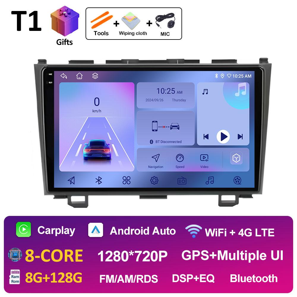 GPS Navigation For Honda CR-V 3 RE CRV 2007 2008 2009 2010 2011 WIFI 9 Inch Android Car Radio Multimedia Video Player Auto Tools