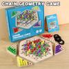 Multiplayer Geometric Interlocking Chess Party Battle Game for Family Fun Interactive Triangle Strategy Game for Kids and Adults