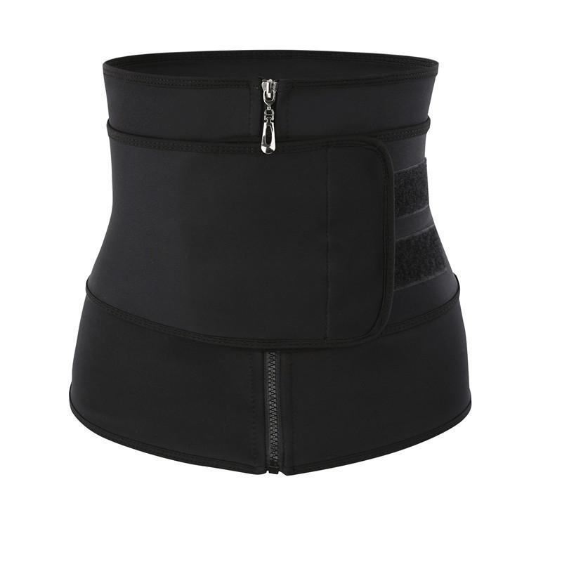 Sweat Belly Belt Zipper Belt Breasted Women's Waist Corset Tight Belly Belt Sports Corset Shapewear