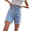 Damen High Waist Neue Jeansshorts, Sommer Hot Girl Slim Fit Drei Punkte Lässige Jeansshorts