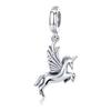 925 Sterling Silver Princess Crown Charms Heart Love Lock Feather Clear CZ Pendant Beads Fit Silver 925 Bracelet Jewelry Making