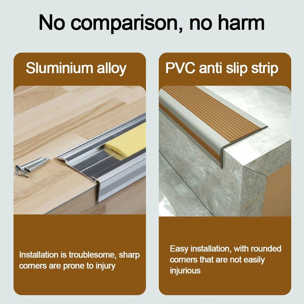 Of Grooves Against Mechanical Damage Anti-slip Strip Edging Nosings For Carpet Protector Strip