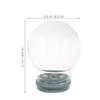 2Pcs Glass Snow Globe Empty Jar DIY Craft Kit for Home Party Decor Fillable Creative Water Globe 80Mm DIY Crafts for Kids