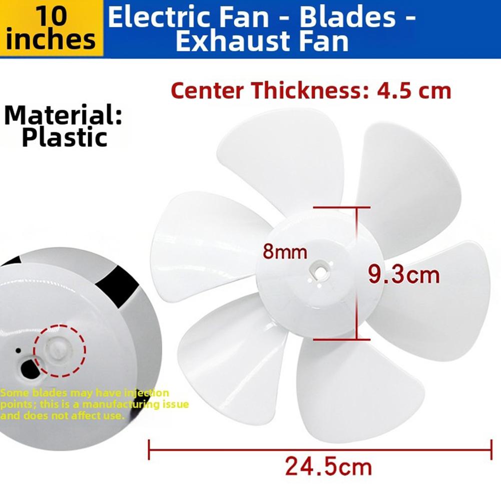 1PC 6/8/10/12inches Electric Fan Accessories D-Hole Fan Blades Exhaust Fan Accessories