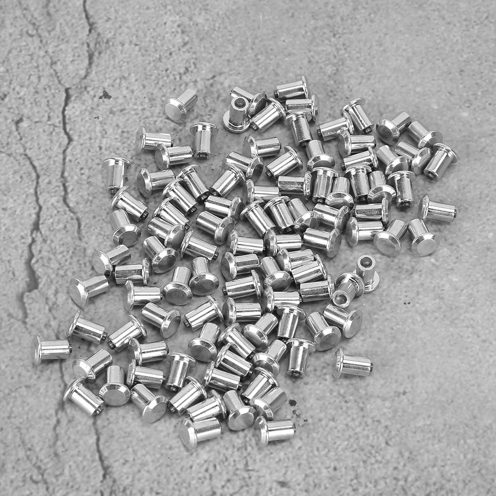 100Pcs 8x10mm 0.31x0.39in Wheel Tire Stud Screws Anti Slip Nails for Car Motorcycle ATV UTV