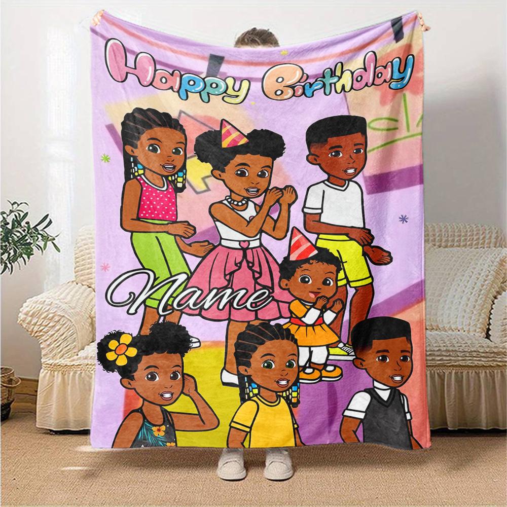Customiz Name Personality Gracies Corner Blanket Soft &Warm Sofa Office Bed Travel Lunch Break Blanket, Gift Suitable All Seasons