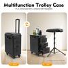Professional 3-Drawer Rolling Makeup Case with Lock, 20kg Capacity Mobile Beauty Cart on Wheels for Makeup Artists Travel