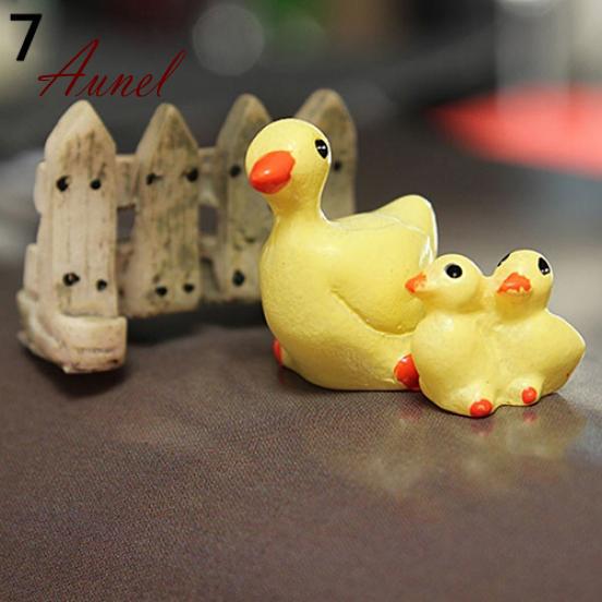 Smart 3Pcs Dollhouse Craft Micro Landscape DIY Flower Pot Miniature Decor