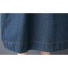 DIMANAF Women 2025 New Plus Size Spring Dress Hoodies Denim Long Sleeve Dress Loose Blue Basic Dresses Vintage
