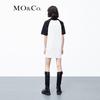 MO&Co. MC Embroidered Badge Sporty Raglan Sleeve Short Dress