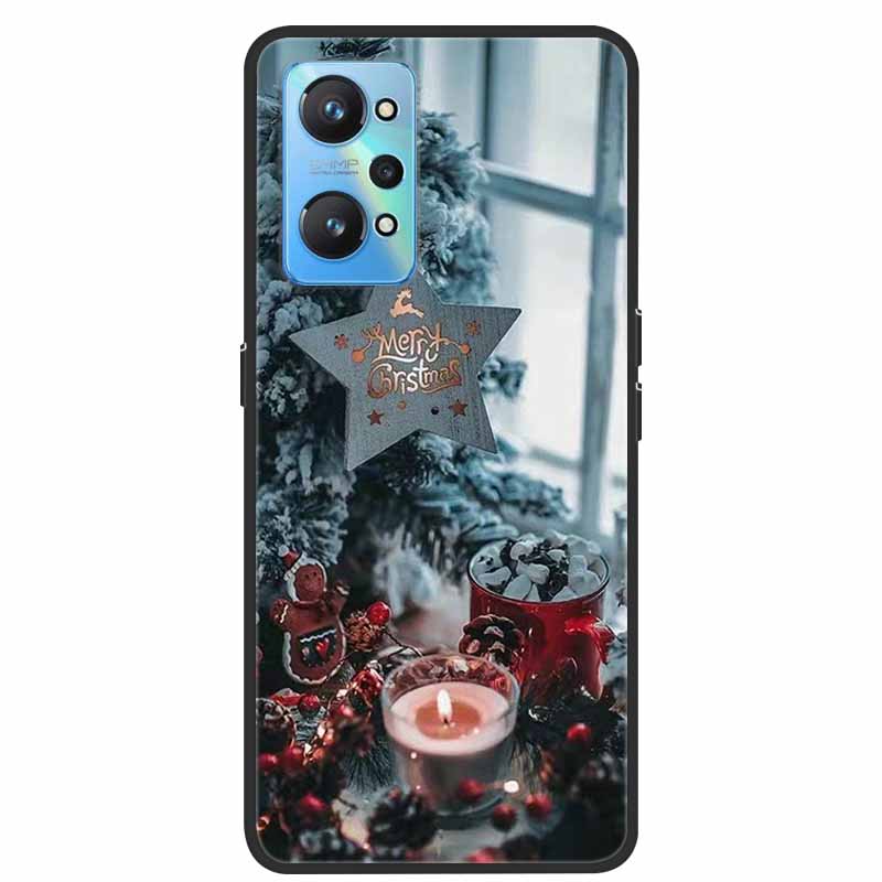 

Christmas Cover For Realme GT Neo 2 2T 3 3T Cases Lovely Soft TPU Silicone Covers for Realme C21Y C25Y Q5 Pro Neo2 Neo3 Neo2T -Realme C25Y шоколадный