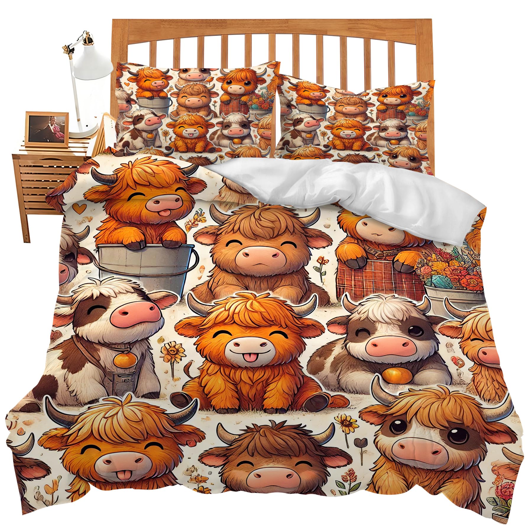 

Comforter Cow S For Children Lightweight Down Room Decor Queen Size 2 S 1 No Quilt Comforter (quilt)-EU Single(135*200cm)3pcs