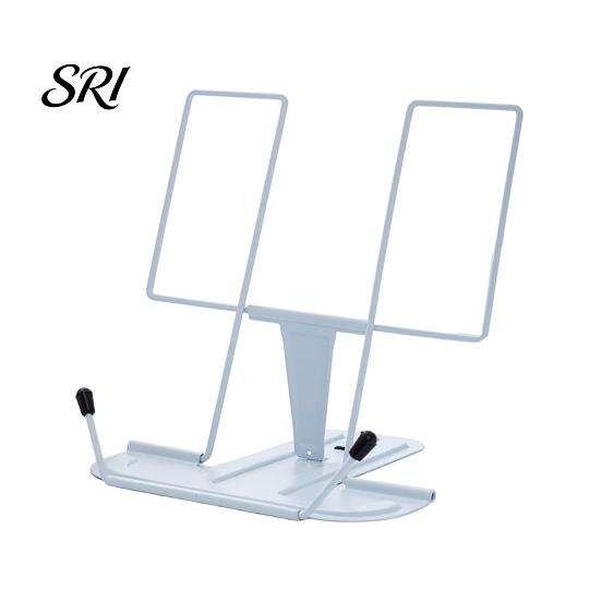 Book Holder for Office Use Foldable Iron Stand Adjustable with Non-Slip Base Portable Desktop book, Sheet Music & Study Stable