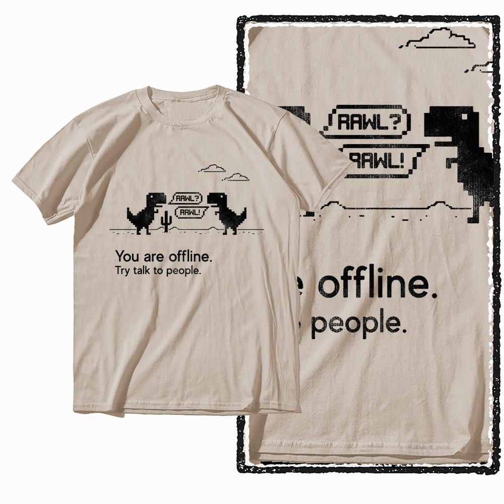 G79 Beige Cotton Streetwear Dino Dinosaur Graphic Men T-shirt |  Big Size Cool Vintage O-neck Men's Tee Tshirt