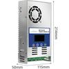 60A MPPT Solar Charge and Discharge Controller 12V 24V 36V 48V Auto for Max PV 190V DC Lead Acid Lithium Battery