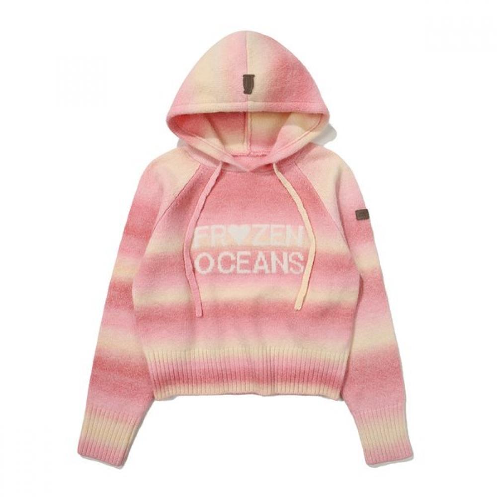 Love Frozen Gradation Hoodie Sweater Pink 085