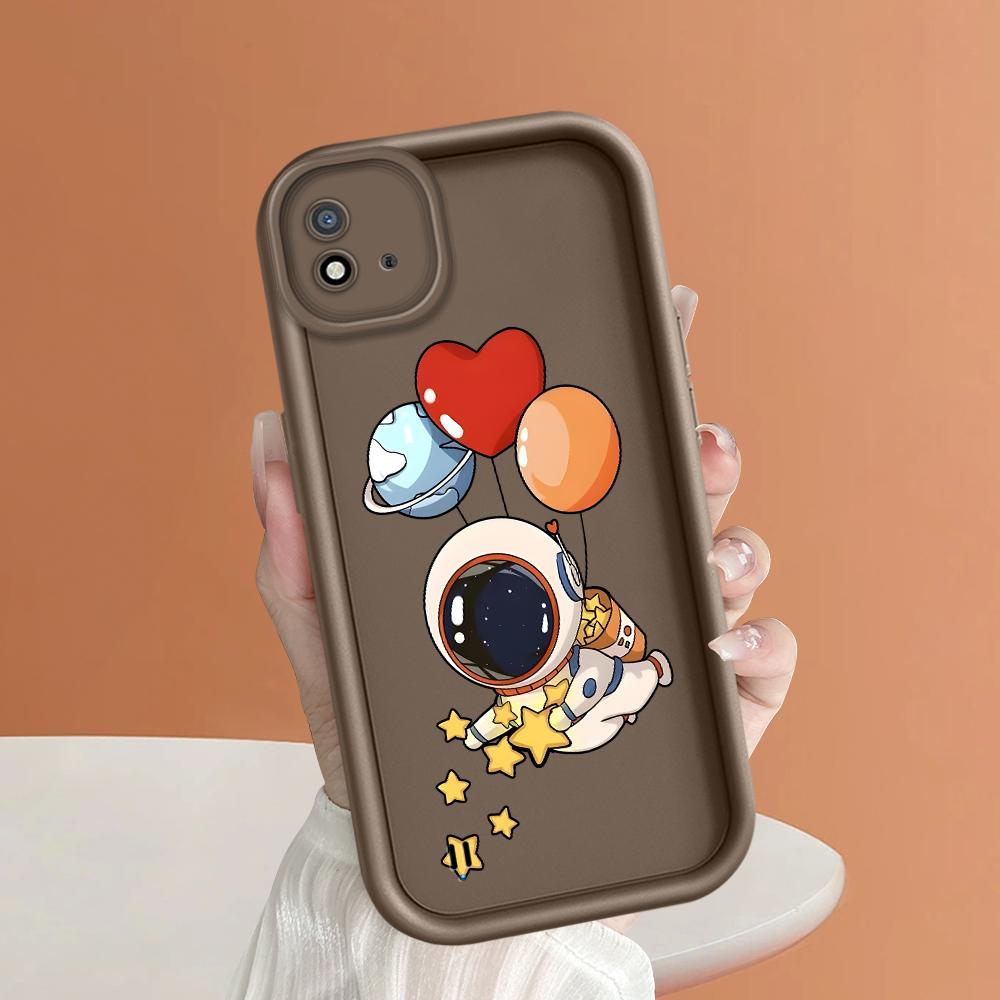 Soft Silicone Square Ladder Printing Pattern Phone Casing Full Cover Camera Shockproof Protection Rubber Case for OPPO Realme