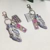 Back to the Future Style Metal Car Model Keychain Keyring Fan Collection Gift