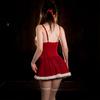 Midnight Cute Bunny Christmas Costume for Women - Nightclub Performance Dress Set