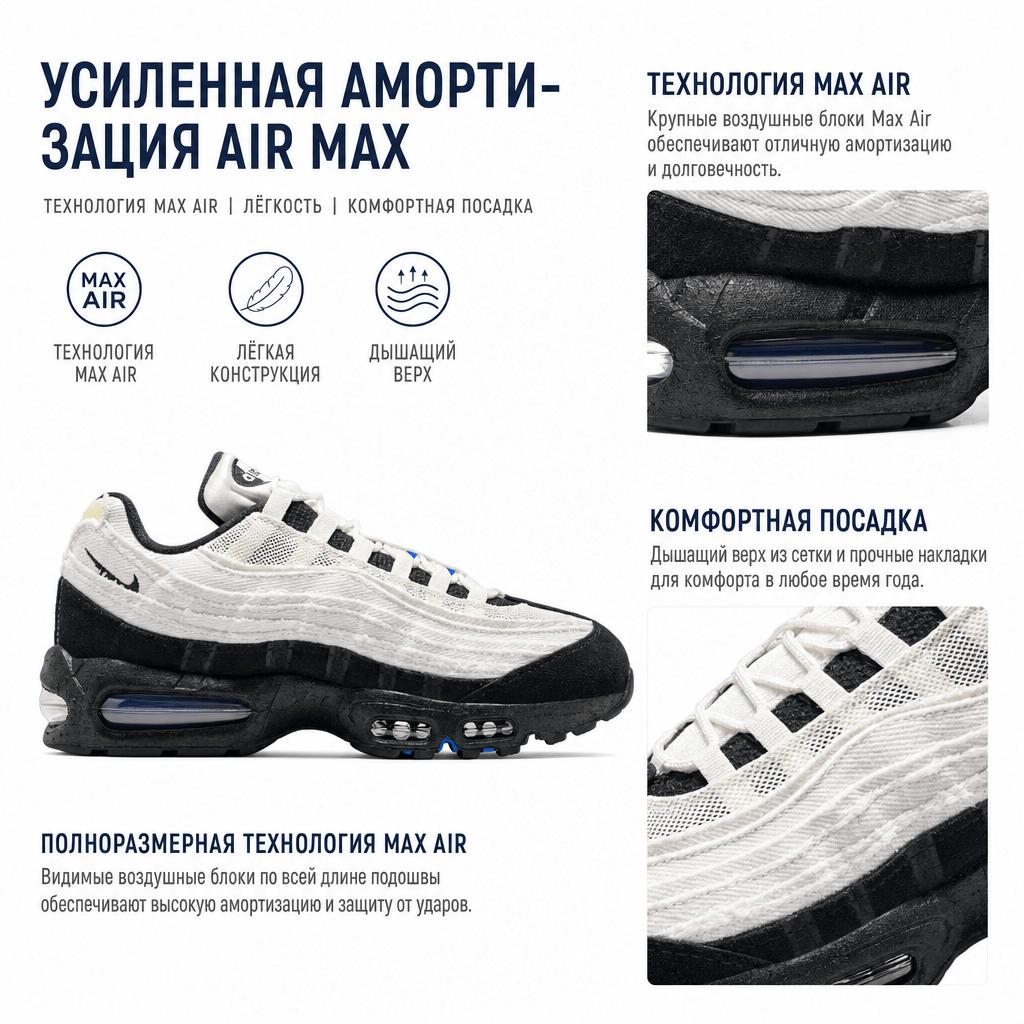 Nike Air Max 95 Big Bubble - Family Reunion France Herren Sneaker Schwarz Sail-Dark-Grey-Smoke-Grey-Light-Smoke-Grey-Phantom IQ0284-010