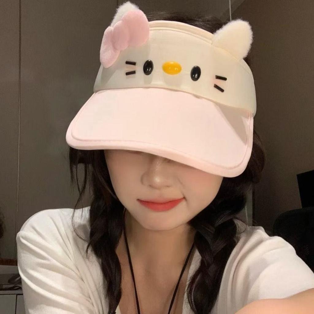 Summer Sun Hat for Women - Sweet & Cute Outdoor Bowknot Cycling Visor Cap