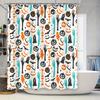 Halloween-themed Shower Curtain with Spooky Patterns for Bathroom Decor Perfect Gift Idea for Haunted House Enthusiasts. Black