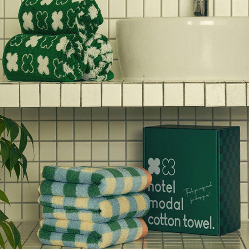 Sosomoso mjukare Tencel Modal hotellhandduk 3-pack - kontrollera