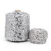 Hand-Knitted Bright Cotton Yarn with Sequins, 3MM+6MM, Combed and Fancy