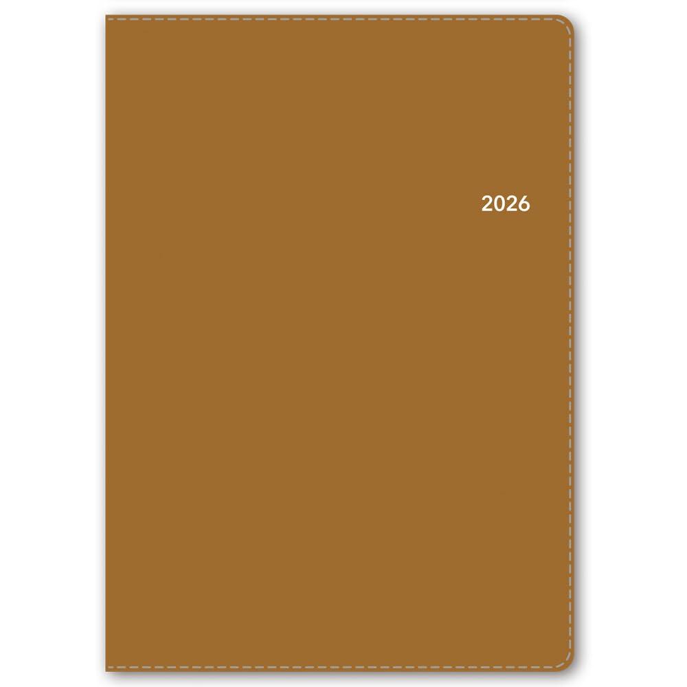 NOLTY 2026 A5 Weekly Ecrit 6313 December Planner, 1, Camel, (Starts 2025)