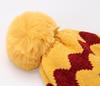 Women's Autumn Winter Plush Warm Knit Hat Chenille Soft Wave Wool Ball Wool Hat