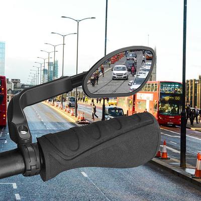 Telescopic Bicycle Rear Flat Mirror 360 Degree Rotatable Bike Handlebar Side Rear View Mirror for MTB Road Bike
