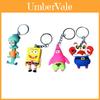 Portachiavi adorabile di Spongbob Polpo Ciondolo Morbido in Gomma per Borsa Fascino Creativo