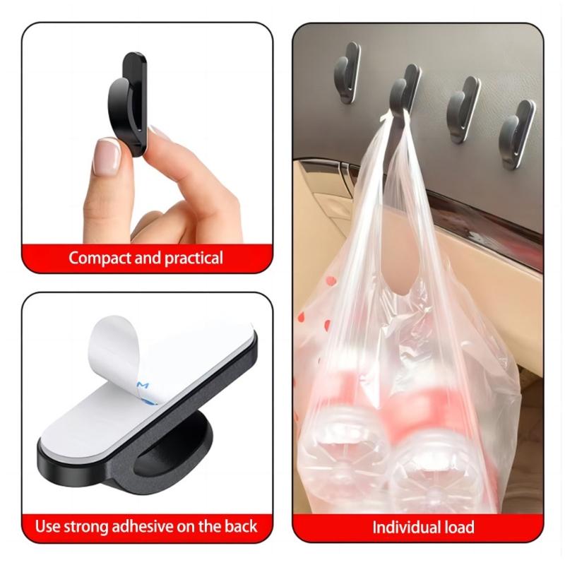 Plastic Car Hook Universal Mini Car Hook Interior Car Organizers Upgrades for family  Needing To Tidy Up Their Vehicle