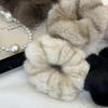 Korean Luxury Plush Scrunchie For Women Elastic Furry Hair Tie Girls Black Soft Hair Bands Big Fuzzy Crunchy for Hair Accessorie