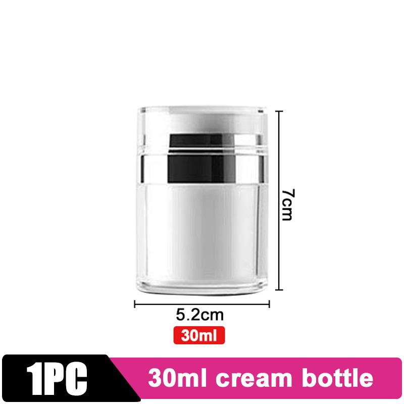 15/30/50ML Empty Airless Pump Jar Refillable Creams Gels Lotions Dispenser Travel Leak Proof Cosmetic Container Vacuum Bottle