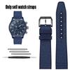 Nylon Rubber Watch Strap For IWC Pilot Spade A Mark 18 Portuguese Blue Band FOLDING CLASP Canvas Men's Watch Chain 20MM Bracelet