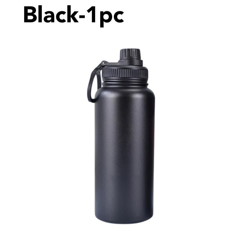 

Lightweight Portable Sports Water Bottle Leakproof Stainless Steel Insulated Vacuum Mug with Buckle for Gym Fitness Cup 901-1000ml