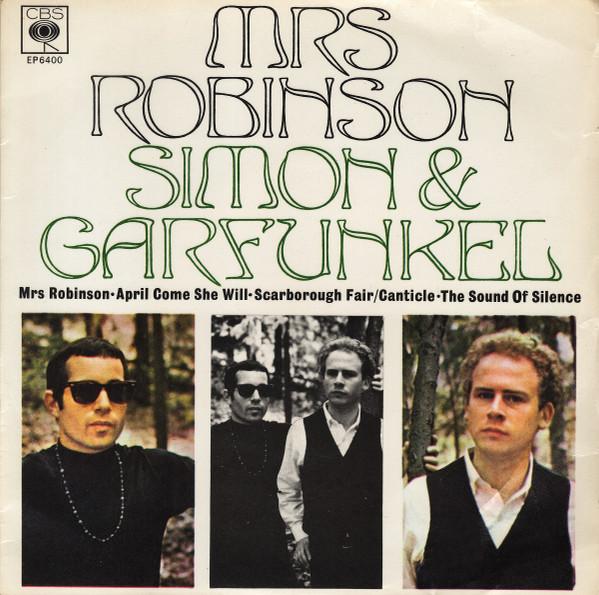 

7inch Record SIMON & GARFUNKEL - Mrs. Robinson EP6400 CBS 1968 UK Rock Used