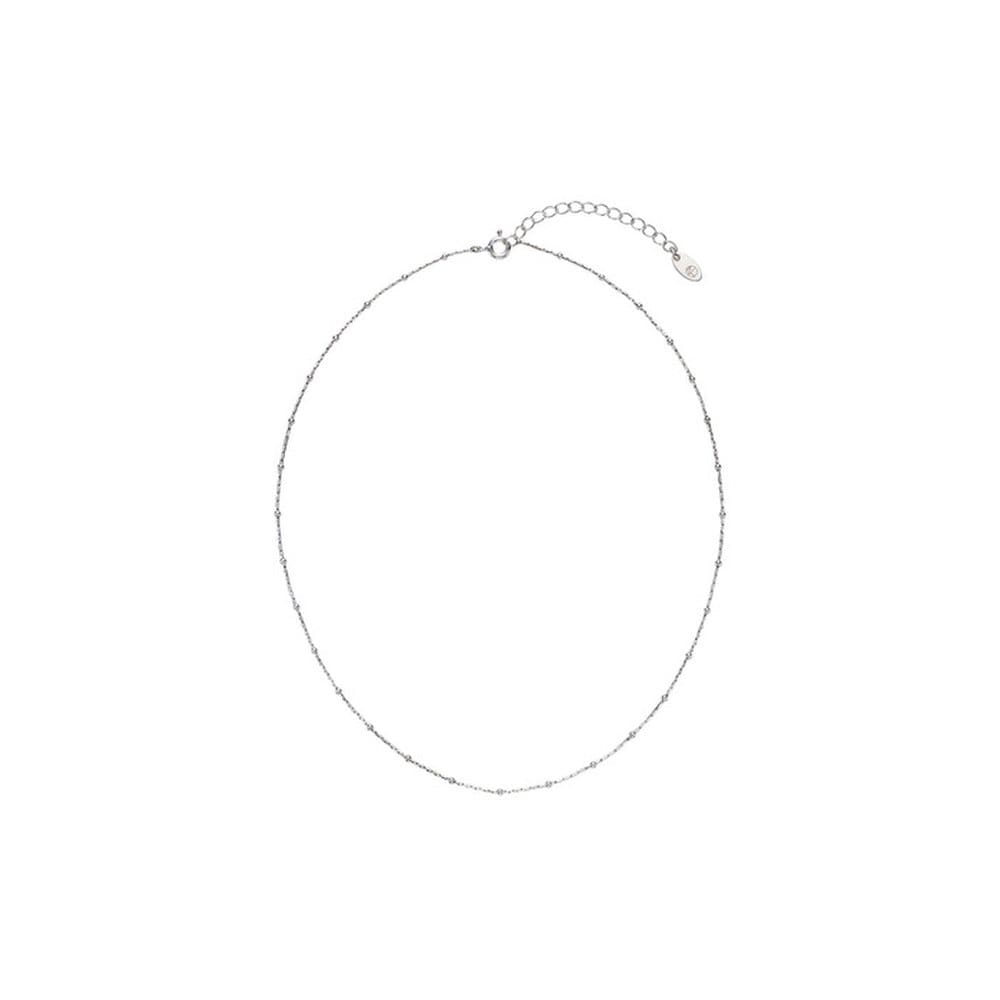 [Silver 925] Line Dot Necklace