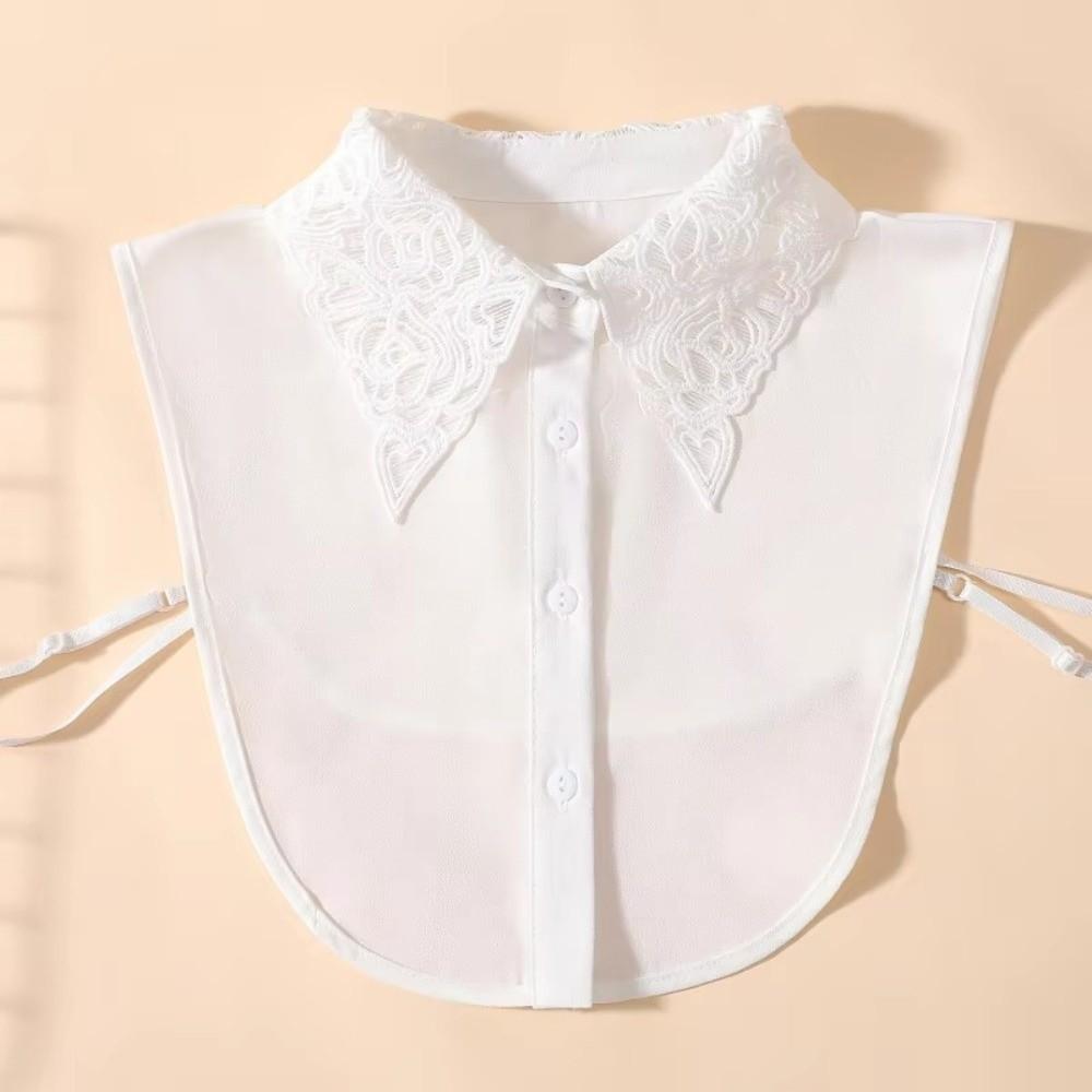 Detachable Fake Collar White False Collar Casual Shawl Wrap Gift For Women белый