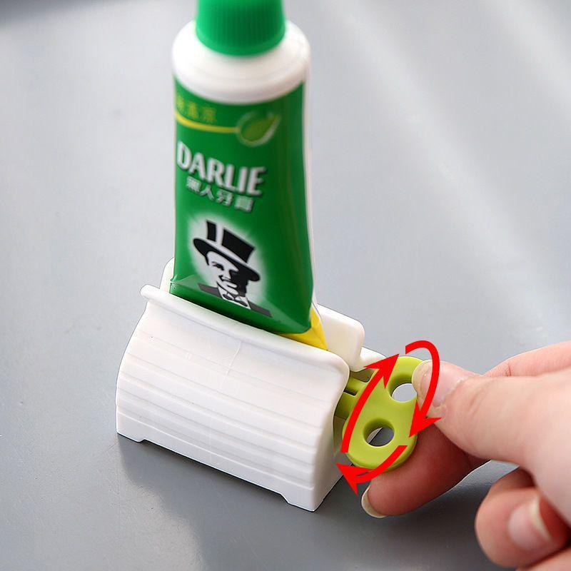 Manual Toothpaste & Cleanser Squeezer – Easy Rotate Clip for Kids & Adults