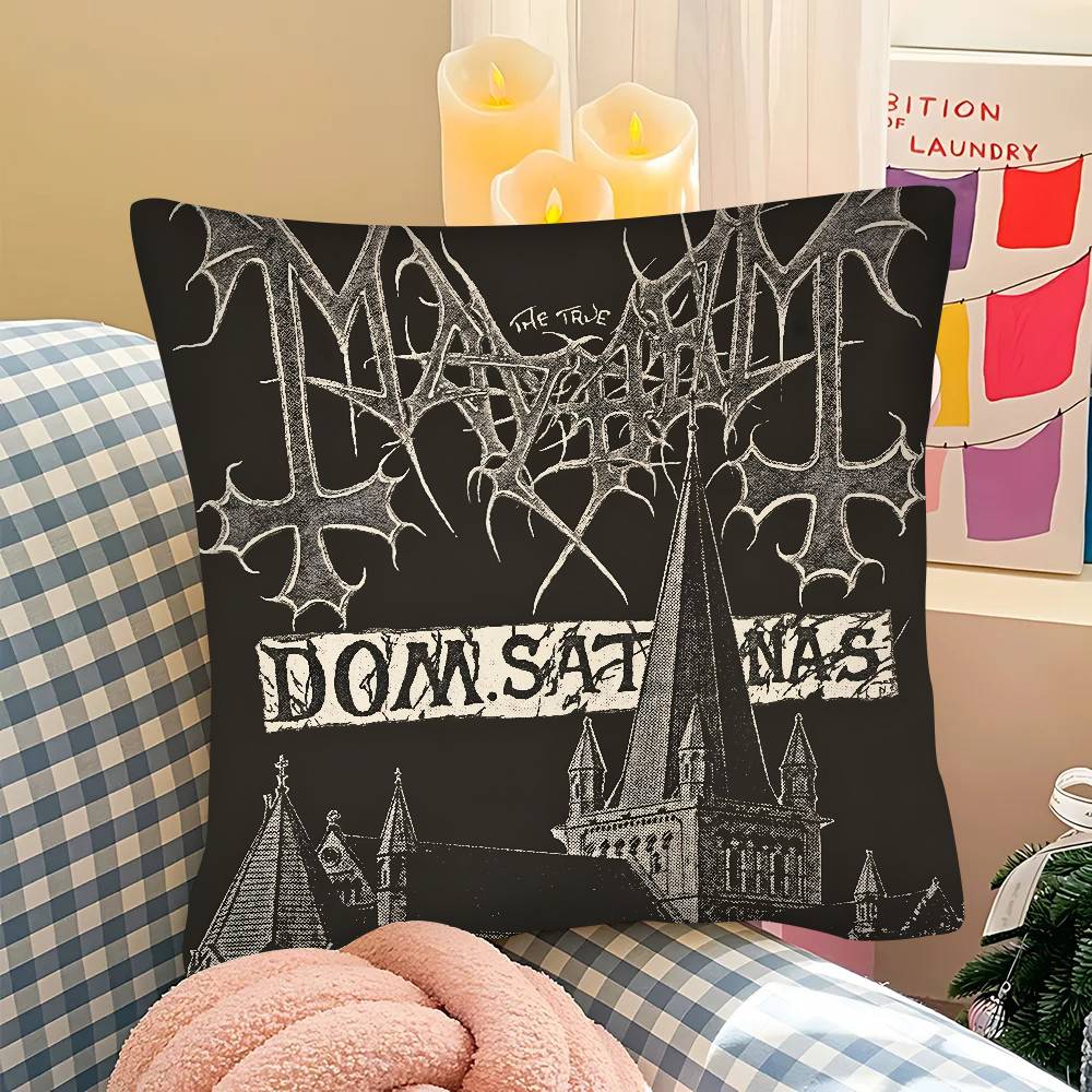 Mayhem Pillow Case Square Pillow Bedroom Sofa Leisure Comfort Cushion Car Living Room Home Decoration