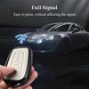 For Toyota Key Fob Cover with Keychain, Genuine Aluminum Alloy and Leather Protection Key Case for 2018-2022 Camry RAV4 Highlander Avalon C-HR Prius