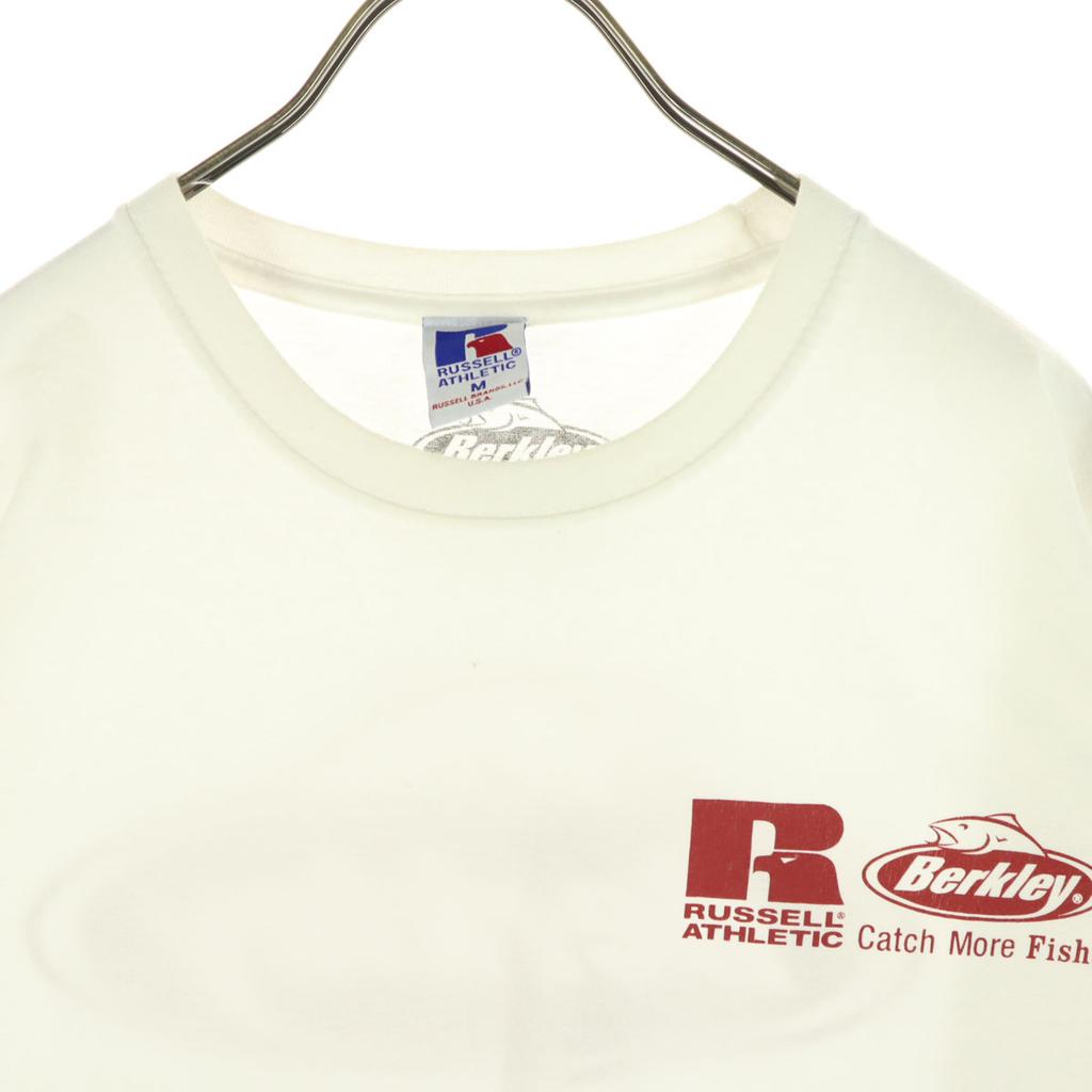 Russell Athletic One Point Short Sleeve T-shirt M White Men's Used